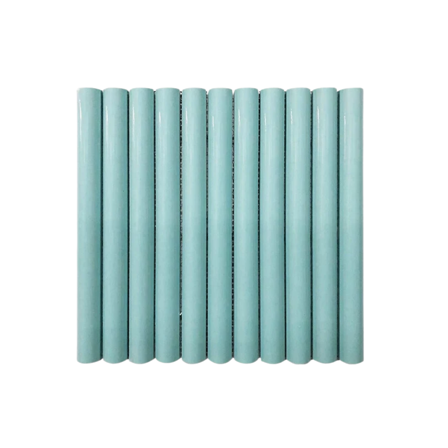 โมเสค TIMELESS TILES รุ่น LONN 29X30 ซม. สีฟ้าอ่อน LIGHT BLUE โมเสคแท่งทรงโค้งครึ่งวงกลม